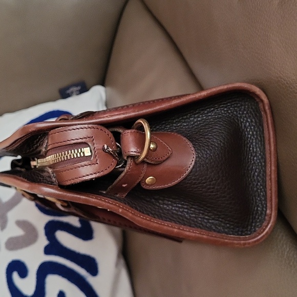 Dooney & Bourke All Weather Dark Brown Satchel Handbag - Picture 4 of 12